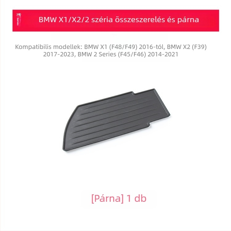 Oukachi BMW X1/X2 Központi tároló doboz készlet – F48/F49/F39/F45/F46 modellekhez, kompatibilis X1/X2 2. sorozat, Termékkódok: 51169387378, 51169317571, 51169359963