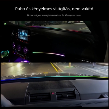 Autó belső környezeti fény — szilikon, 12V, 5W, 5A, beépítve a műszerfalba