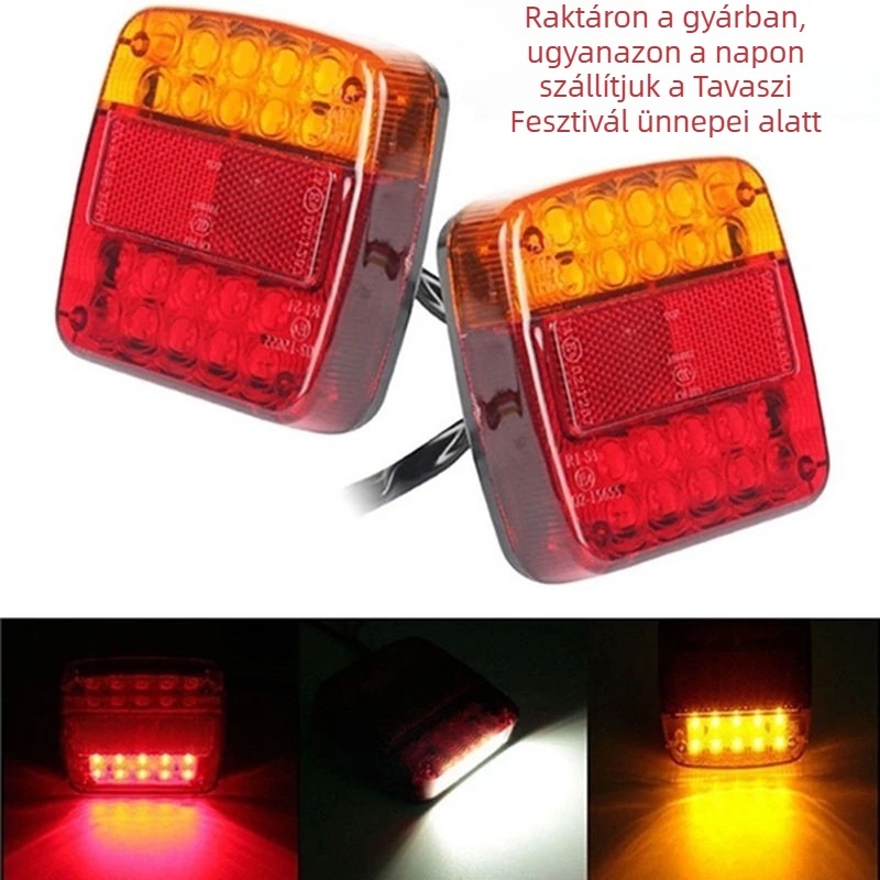 LED hátsó lámpa 26LED, ABS burkolat, 12V, 3W, modell 026