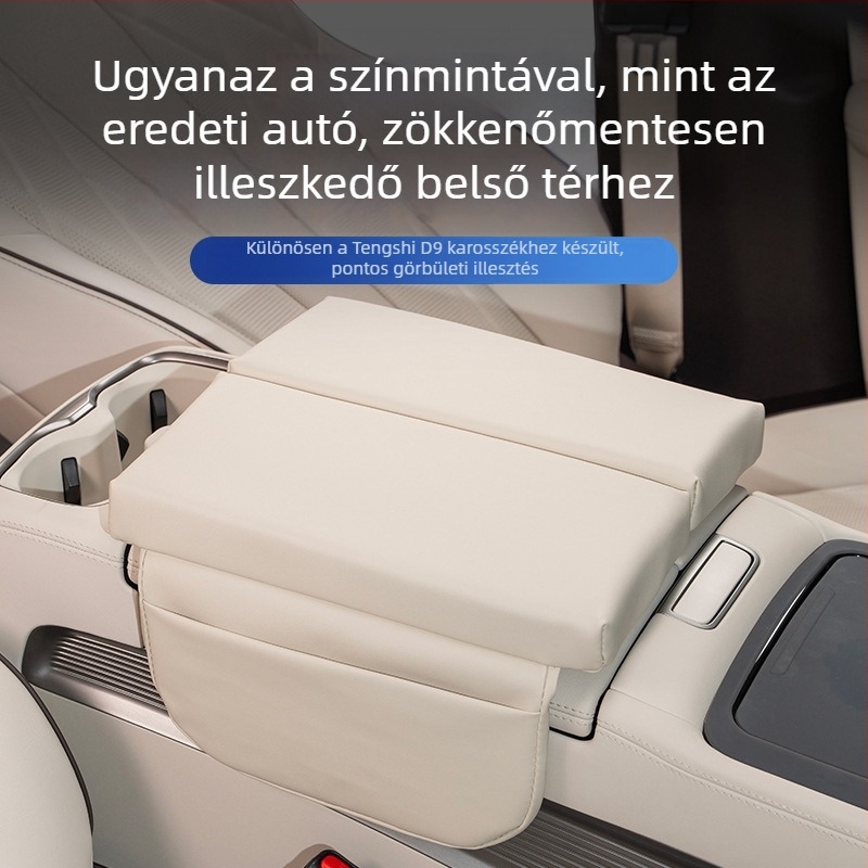 Parker bőr karfához tartozó fedél emelt tárolóval a Tengshi D9-hez