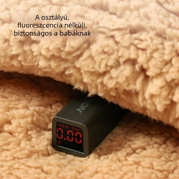Cocoon hálózsák babáknak, külső polár fleece, belső 100% pamut bélés, pamut töltet, állatmintás