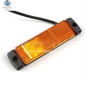 3-LED oldalsó lámpa teherautóhoz, indexjelző, vízálló, modell Zz-012, 24V, 1000 lm
