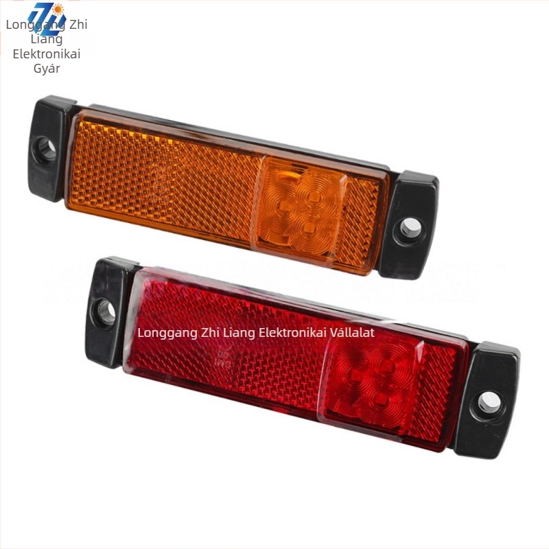 3-LED oldalsó lámpa teherautóhoz, indexjelző, vízálló, modell Zz-012, 24V, 1000 lm