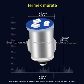 BA7S-3 LED-lámpa műszerfal világításhoz, jelzőfényekhez és játékkonzolokhoz – 6V/12V/24V, 2016