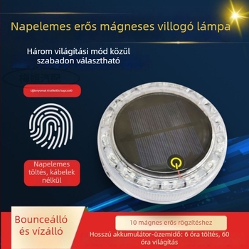 Napenergia-autó hátsó lámpa érintős, harmadik generációs, vezeték nélküli villogó hátsó lámpa, 12–24V, 600 lm, ABS ház