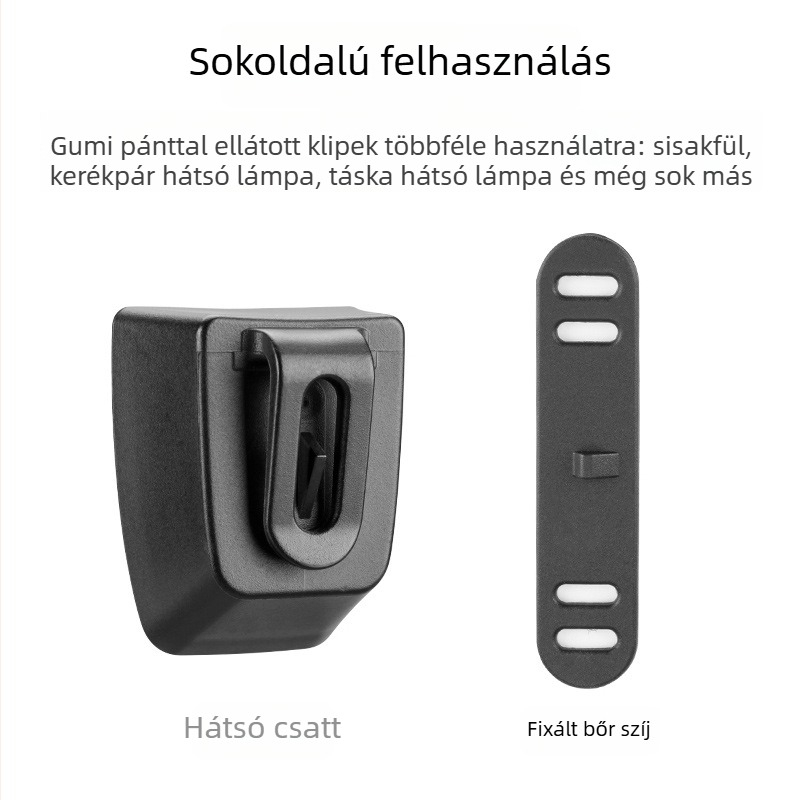Kerékpáros sisak hátsó lámpa - USB töltés, nagy fényerő, vízálló (Márka: Brother Locke; Feldolgozás testreszabása: Igen; Licencelt magáncímke: Igen)