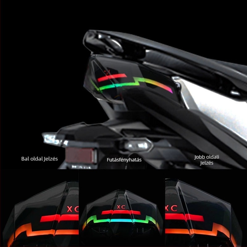 Motorkerékpár hátsó lámpa VARIO150-hoz, SPW-WD228-J, LED, 12V, 3W, fényáram 3000-5000 lm