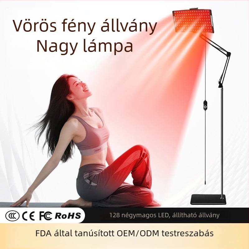 Fotonos kozmetikai eszköz infravörös teljes test fény spektrummal, padra álló lámpa (infravörös fény, teljes test spektruma, padra álló kivitel, 3 fokozat, otthoni használatra)