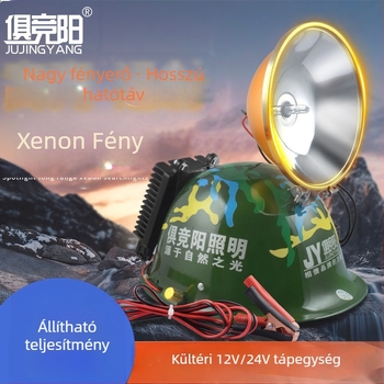 Ksenonos fényszóró külső tápellátással, 12V/24V, alumíniumötvözet test, 35–220W, hatótáv 200–500m
