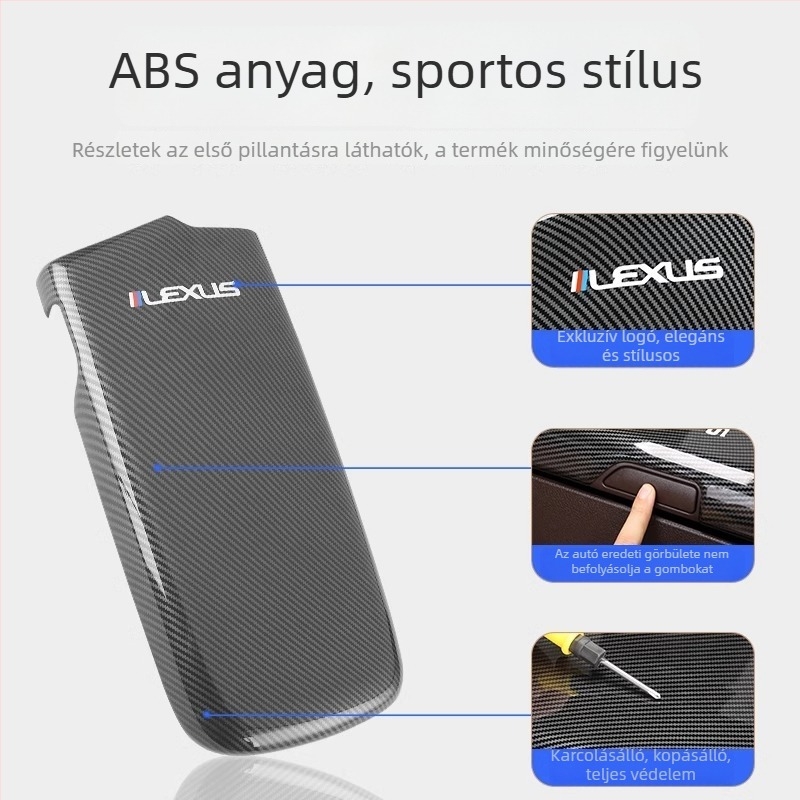 Lexus ES kartámasz huzat (ES200/ES260/ES300h) – középső konzol védőborítás