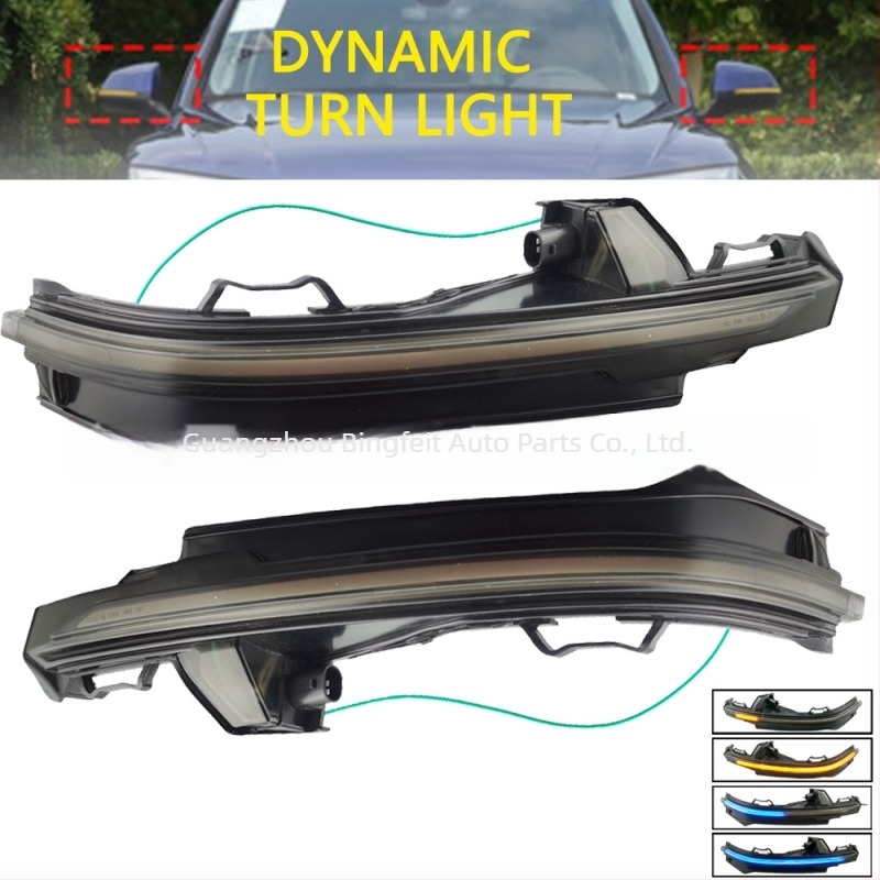 Audi Q5 FY/Q7 4M számára LED irányjelző a hátsó tükörön, dinamikus áramlással, 12V, ABS, Márka BINGWFPT