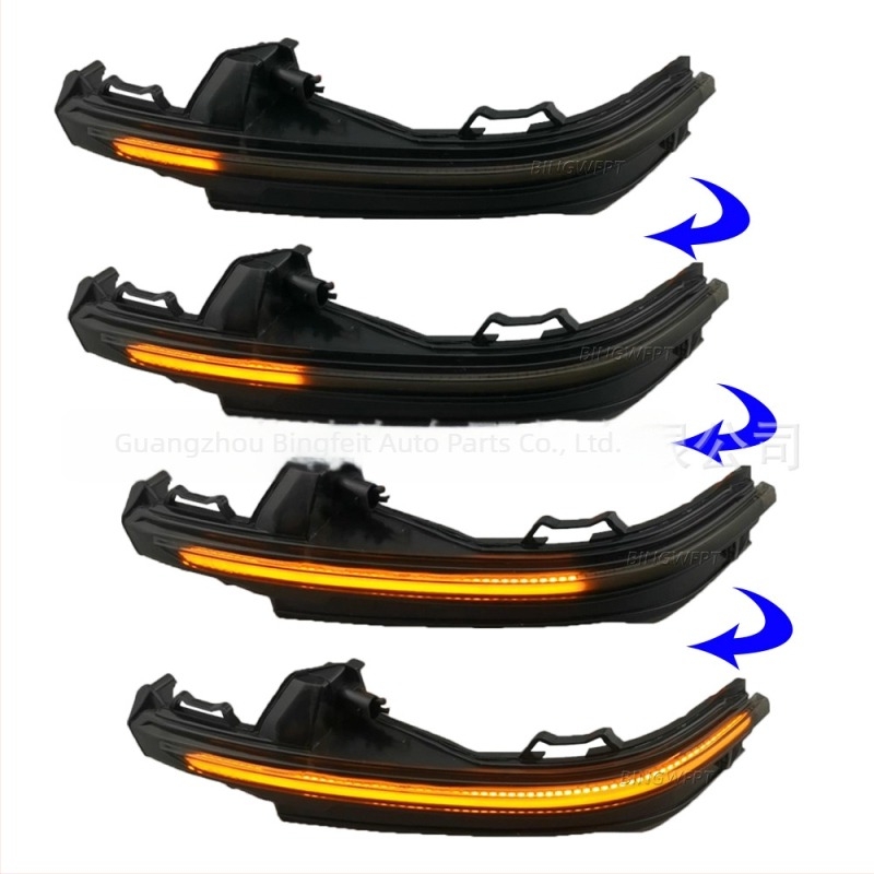 Audi Q5 FY/Q7 4M számára LED irányjelző a hátsó tükörön, dinamikus áramlással, 12V, ABS, Márka BINGWFPT