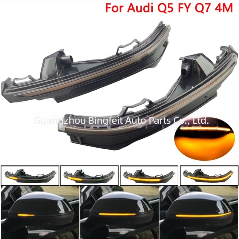 Audi Q5 FY/Q7 4M számára LED irányjelző a hátsó tükörön, dinamikus áramlással, 12V, ABS, Márka BINGWFPT