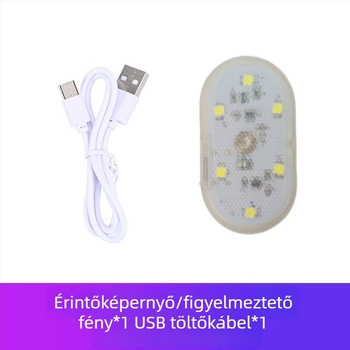 Érintésre aktiválódó kerékpáros hátsó fény, repülőgép-stílusú villogó jelzőfény, éjszakai kerékpározáshoz