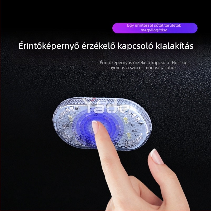 Érintésre aktiválódó kerékpáros hátsó fény, repülőgép-stílusú villogó jelzőfény, éjszakai kerékpározáshoz