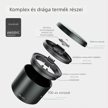 Autóhamutartó fedéllel (Anyag: Alumínium ötvözet + ABS; Márka: BEN.JACK/Binney; Modell BAL180007; Használat: belső autóhasználat; Gyártási folyamat: Casting)