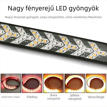 LED hátsó lámpa autóhoz, DRL092, Kevanly, PC ház, 12V, 50000 órás élettartam, univerzális kompatibilitás