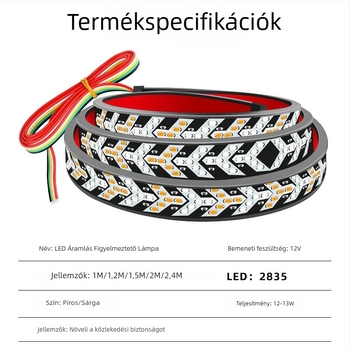 LED hátsó lámpa autóhoz, DRL092, Kevanly, PC ház, 12V, 50000 órás élettartam, univerzális kompatibilitás