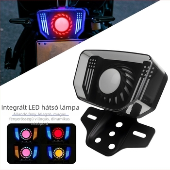 Motorkerékpár LED hátsó lámpa, 12V, 2.4W, élettartam 50 000 óra