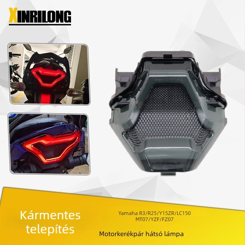 Motorkerékpár hátsó LED lámpa HP-W075 12V 5W Yamaha R3 R25 MT25 LC150-hoz