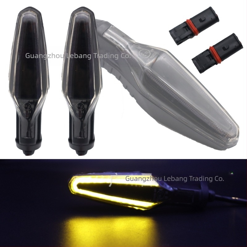 Motorkerékpár LED indexlámpa LB-097, ABS, 12V, 1.4W, LED fényvezető