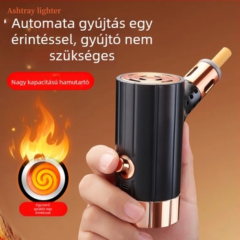Autóba szerelt Redwood hamutál — hordozható, újrahasználható, antiszóró funkció, gyújtóeszköz, dekoratív