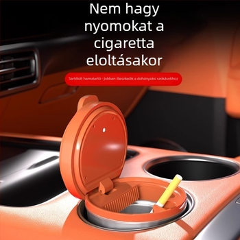 Autóba való hamutartó kiváló minőségű, világító funkcióval és hamu kilökkenés elleni védelemmel – belső autó-kiegészítő; Anyag: Fém; Gyártási folyamat: Egyéb; Feldolgozás és testreszabás: Nem