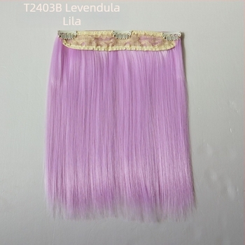 20 cm-es baba paróka hőálló rostból, egyenes haj, clip-es rögzítés, több színben, levehető, új stílus