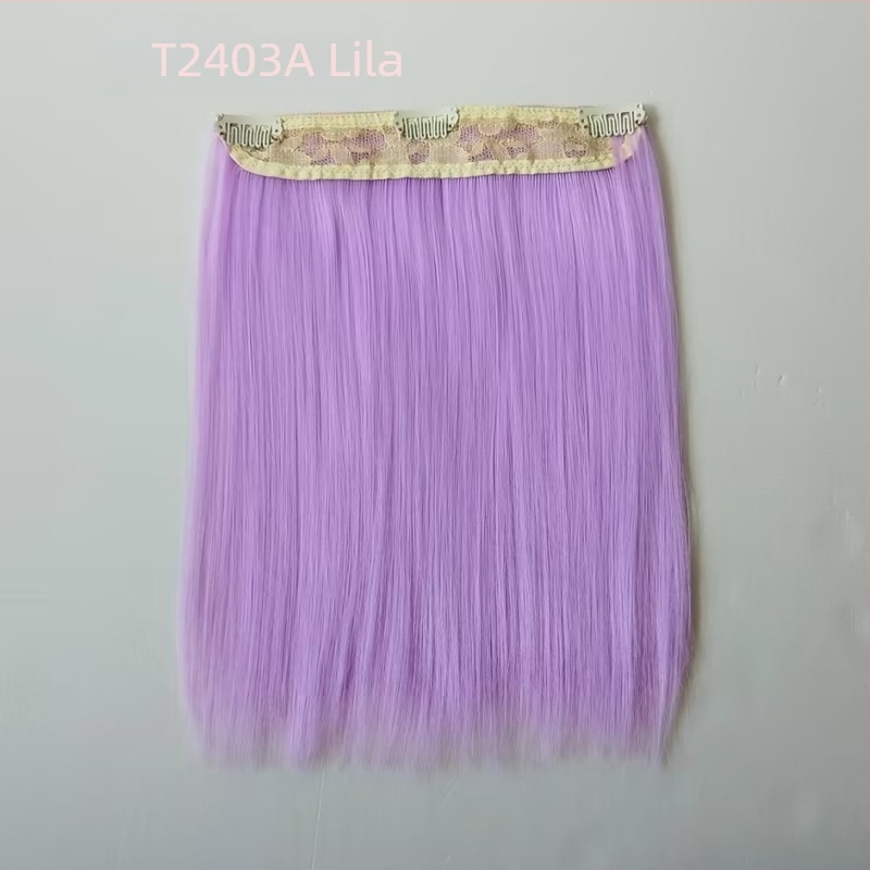 20 cm-es baba paróka hőálló rostból, egyenes haj, clip-es rögzítés, több színben, levehető, új stílus
