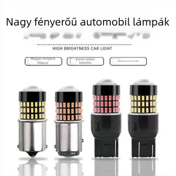 LED autó lámpa 3014-54SMD, 6000K, 9W, 12-30V, alumínium ház