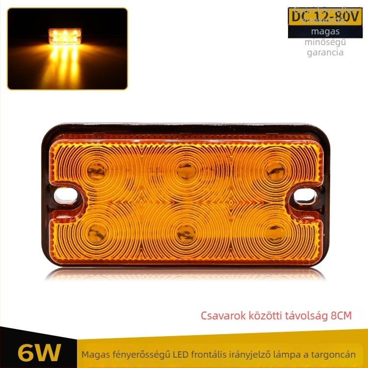 Targonca LED első kanyarodó fény és hátsó lámpa, A/X sorozat, modell ZS-a30, 12-80V, 6W