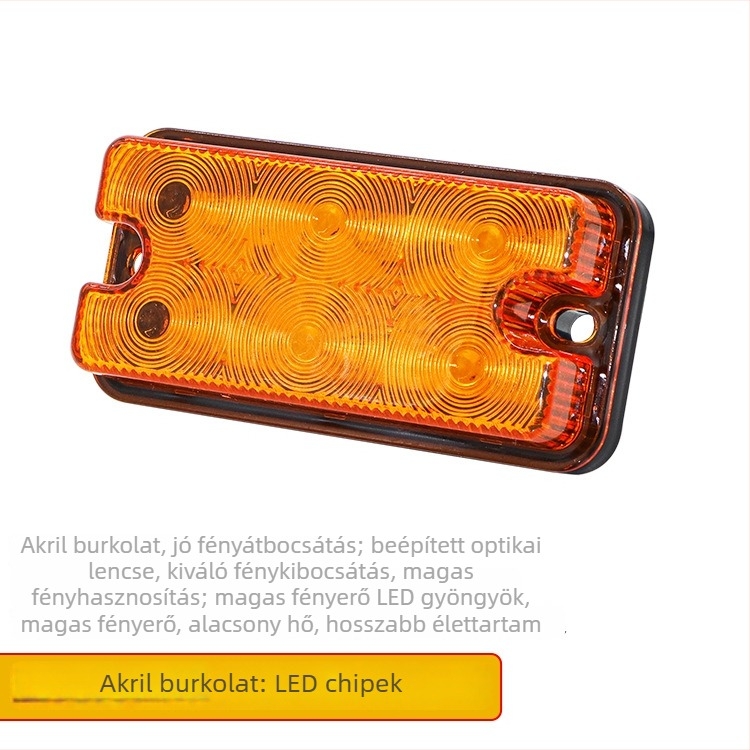 Targonca LED első kanyarodó fény és hátsó lámpa, A/X sorozat, modell ZS-a30, 12-80V, 6W