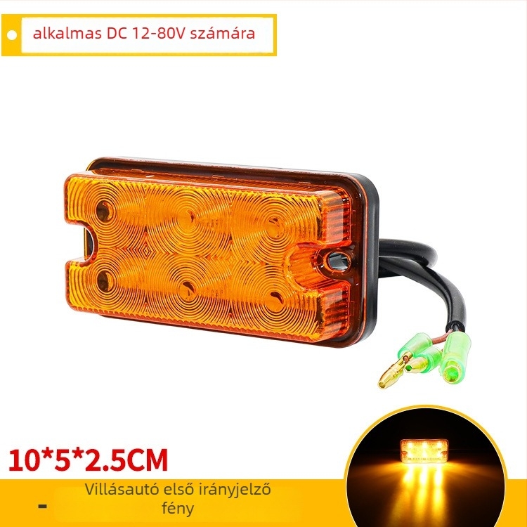 Targonca LED első kanyarodó fény és hátsó lámpa, A/X sorozat, modell ZS-a30, 12-80V, 6W