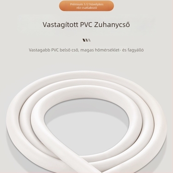 Zuhanycső rézből, modell 1001, kézi telepítés, működési hőmérséklet 0-70°C, márka Dallop