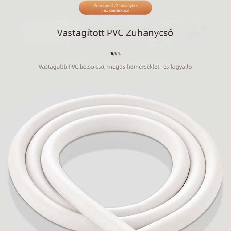 Zuhanycső rézből, modell 1001, kézi telepítés, működési hőmérséklet 0-70°C, márka Dallop