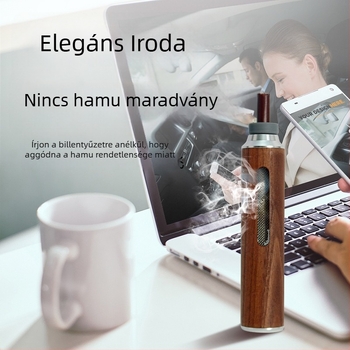 Autóba szerelhető, fa hamutartó, Modell 008, 35 g, otthonra és az autóhoz, testreszabható