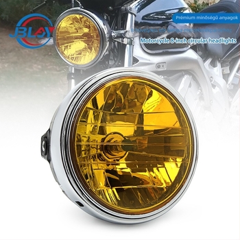 Motorkerékpár első fényszóró készlet CB400/CB900/CB750 – kerek lencse, ABS műanyag + alumínium ötvözet, 12V, H3 izzó, 35W