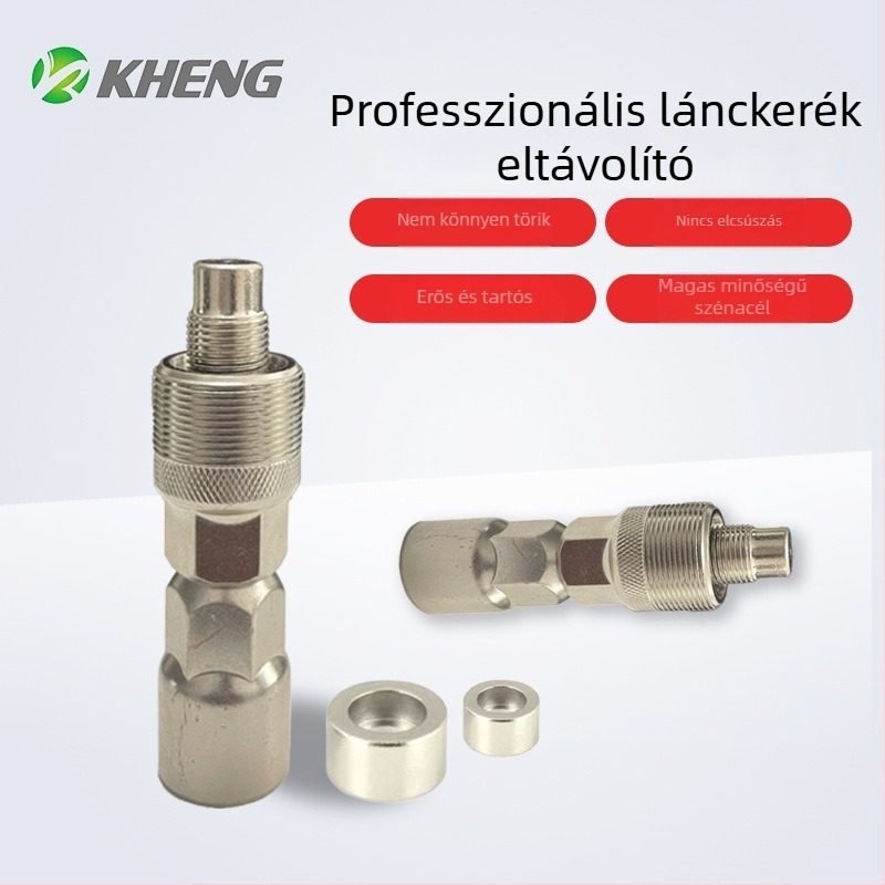 Kerékpár-hajtómű leszerelő eszköz négyzetes nyílásokkal – a hajtókar eltávolításához és a középső tengely javításához