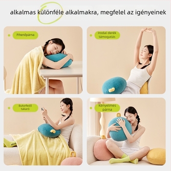 Két az egyben irodai alvópárna és takaró, könnyen tárolható, autóban és télen használható.