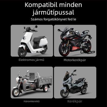 Motorkerékpár LED gyűrűs reflektor, 3000 lm, 12V, IP67, alumínium, modell Motor222