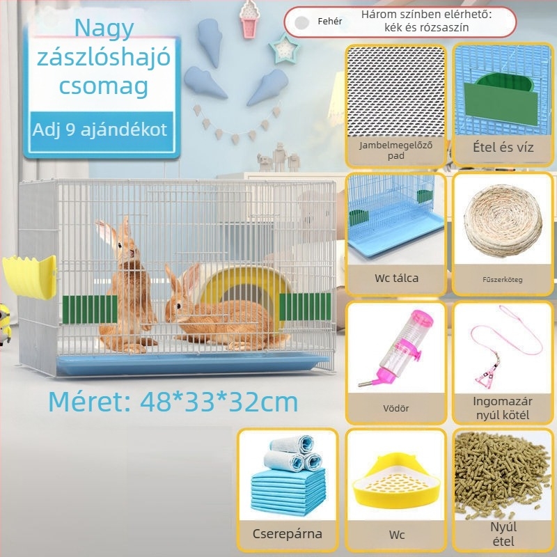 Fém nyúlketrec otthoni használatra, beltéri, Sheng bangrong márka, háziállat fészek, nem importált