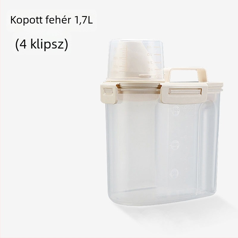 Háziállat eledel tároló — PP anyag, kapacitás 1.5L/2.5L, Engedélyezett magánmárka: Igen, Márka: Tinypet little mustard