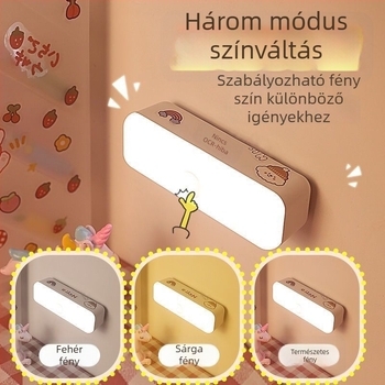 Éjjeli lámpa asztali lámpa hangvezérléssel - CRI ≥95, AA-szintű megvilágítás, USB tápegység, 220V