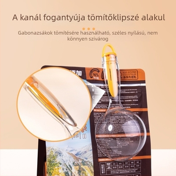 Háziállat etetőkanál klippel a záráshoz, csúszásmentes etetéshez, többfunkciós eszköz macskáknak és kutyáknak
