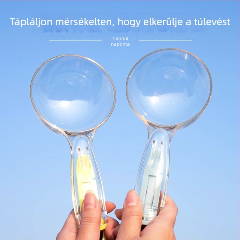 Háziállat etetőkanál klippel a záráshoz, csúszásmentes etetéshez, többfunkciós eszköz macskáknak és kutyáknak