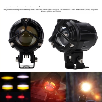 Motorkerékpár LED reflektor, 5W, 12V, IP67, Modell Motor287, alumínium kivitel