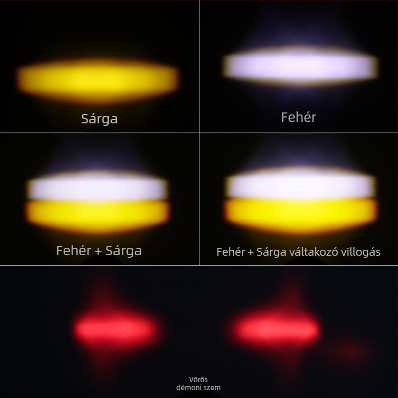 Motorkerékpár LED reflektor, 5W, 12V, IP67, Modell Motor287, alumínium kivitel