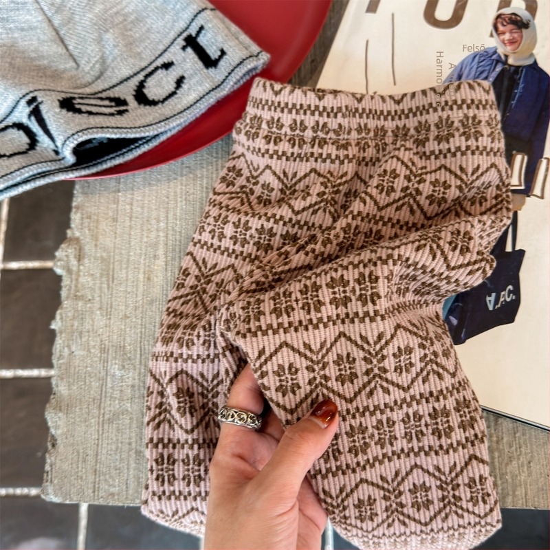 Lányok téli koreai stílusú fleece-bélelt nadrág, magas derék, 90% pamut