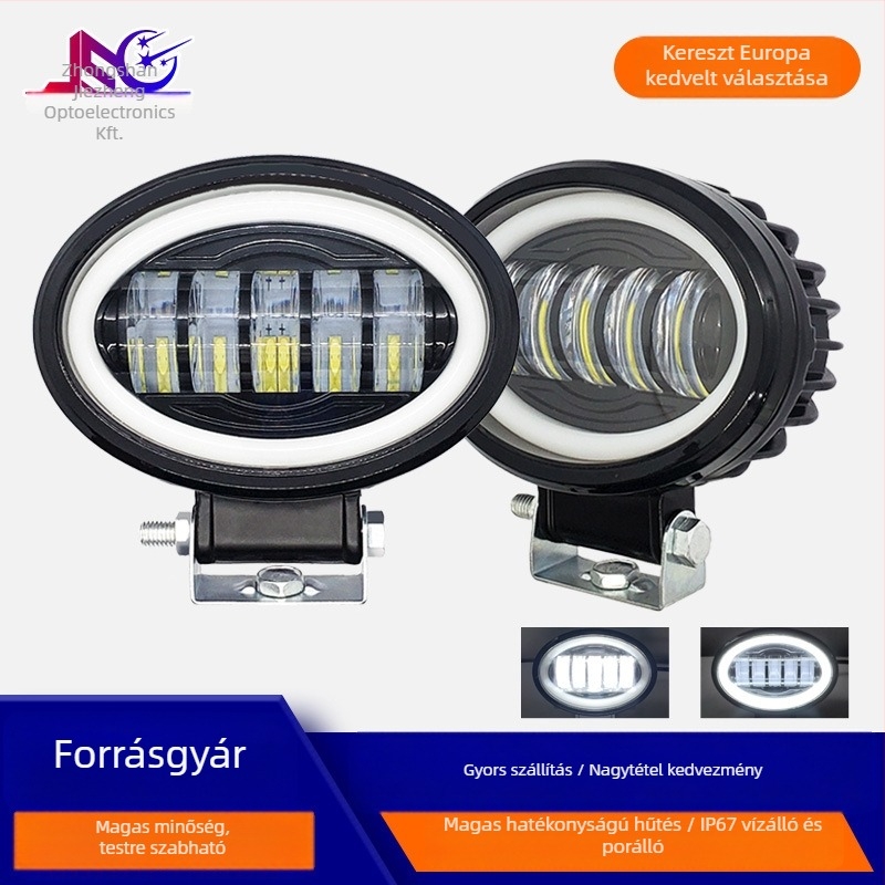 Oval alakú LED munkalámpa terepjárókhoz, 50W, 8000 lm, 9-36V, 6000K
