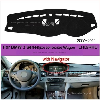 BMW központi konzol napvédő matt – 1/3/5/7 sorozathoz és X1/X3/X4/X5, flanel anyag, testreszabható